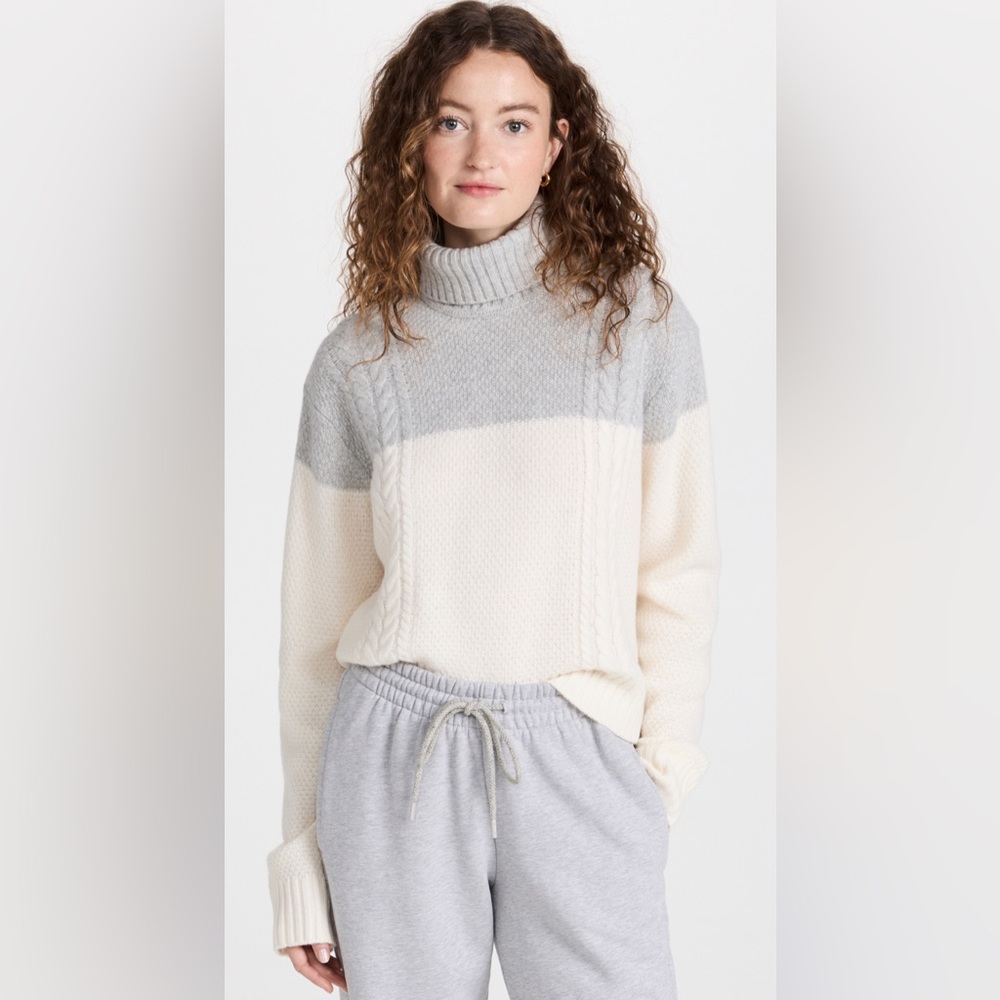 ATM ANTHONY THOMAS MELILLO
Two-tone cable-knit wool turtleneck sweater - Picture 4 of 12